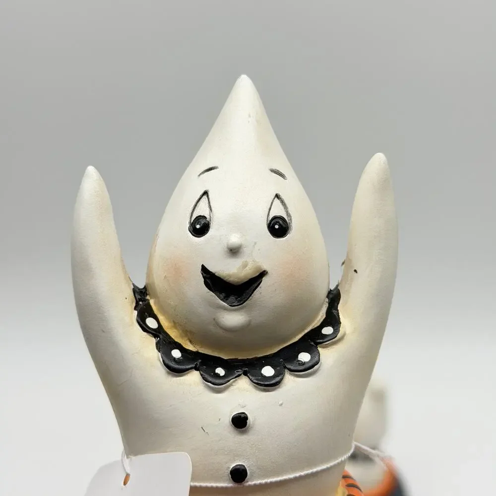 Set of 2 Johanna Parker Transpac Mini Ghost In Cauldron LED Halloween Decor FLAW - Picture 6 of 7